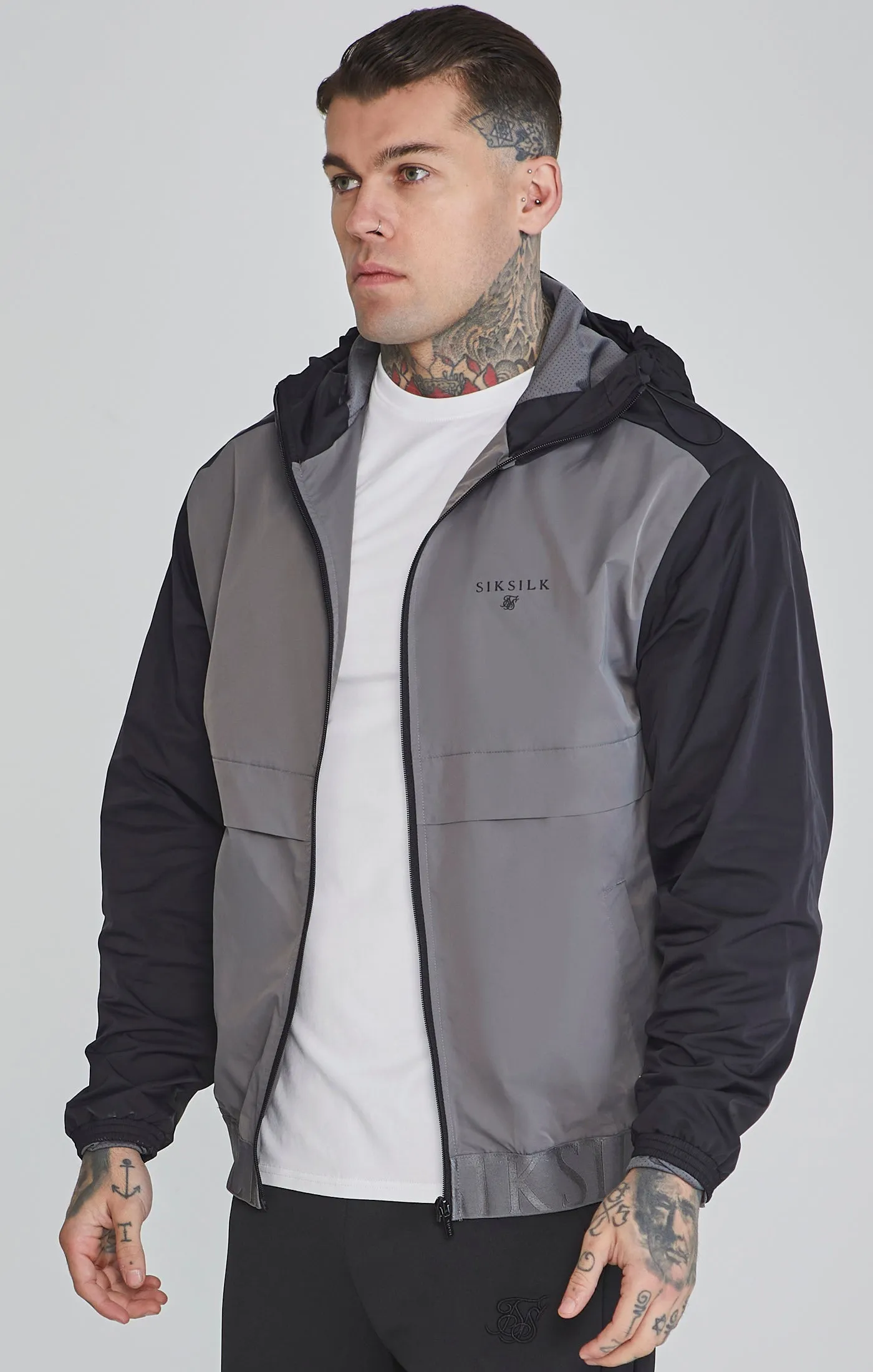 Black Windbreaker sold by Siksilk
