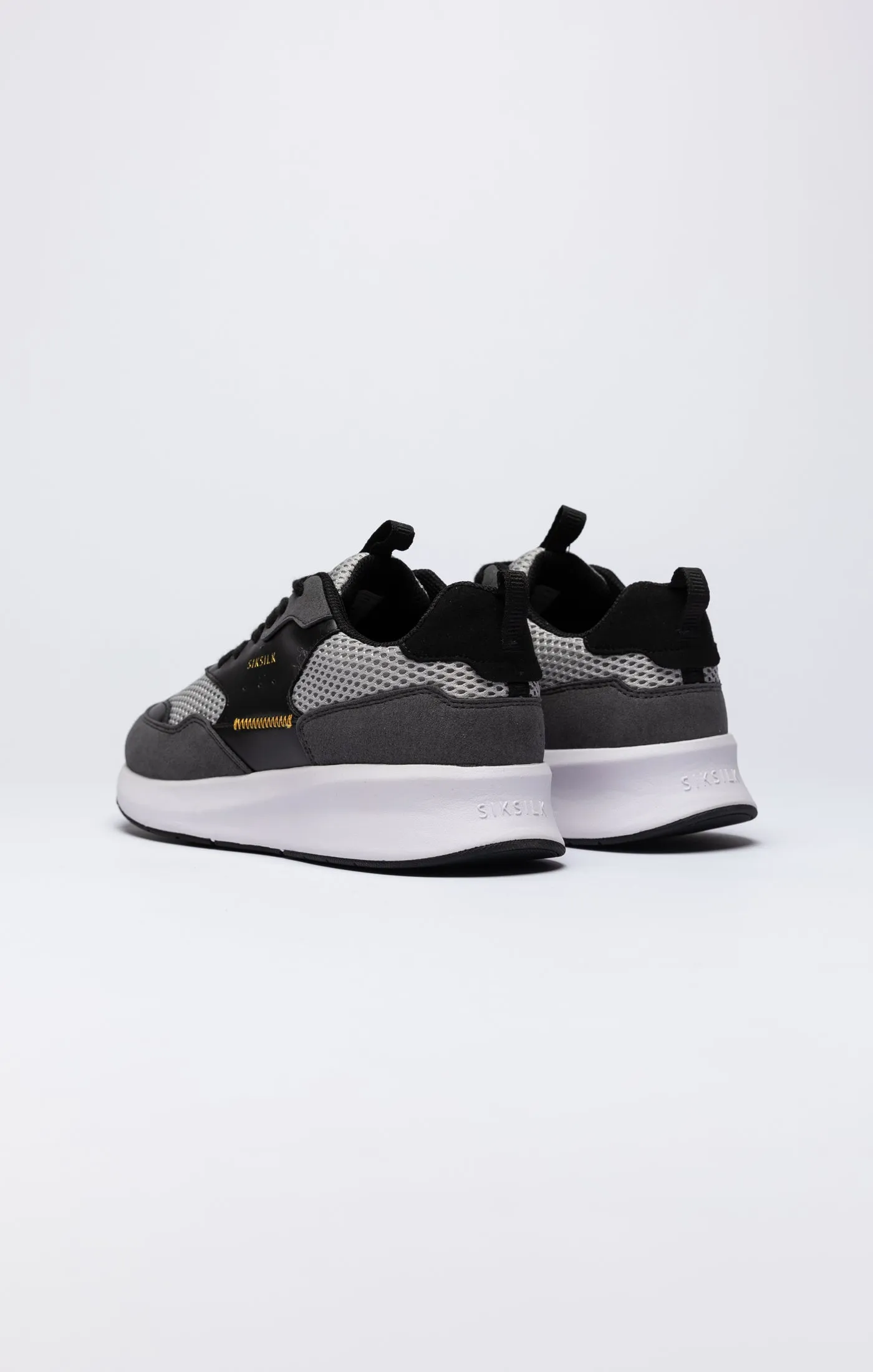 Black Mesh Running Trainer With Overlays sold by Siksilk product image thumbnail 5
