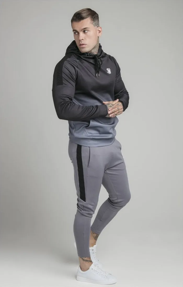 SikSilk High Fade Poly Hoodie - Grey & Black sold by Siksilk product image thumbnail 3