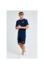 Boys Illusive Navy Essentials T-Shirt sold by Siksilk