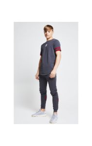 Illusive London Tournament Tee – Grey & Pink sold by Siksilk