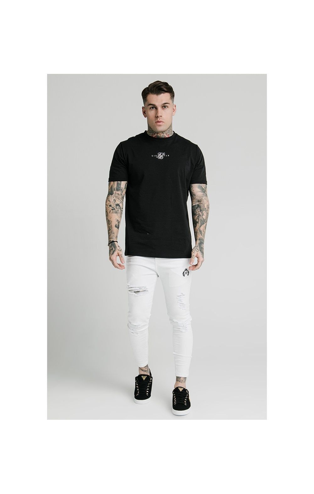 SikSilk Distressed Prestige Skinny Denims - White sold by Siksilk product image thumbnail 5