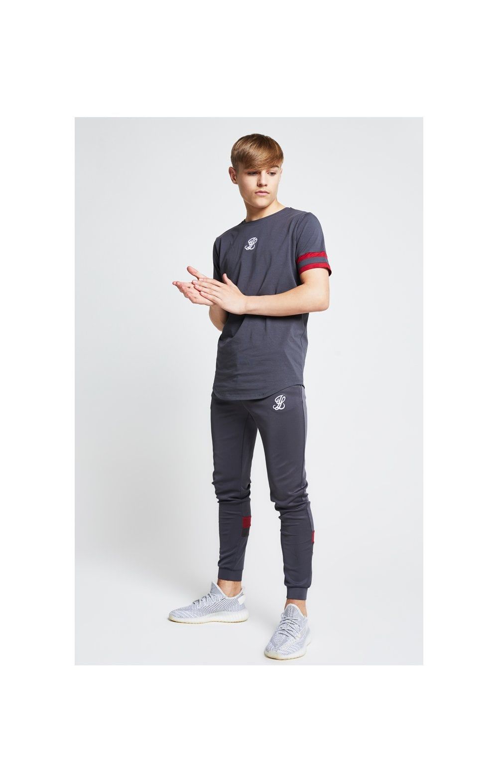 Illusive London Tournament Tee – Grey & Pink sold by Siksilk product image thumbnail 5