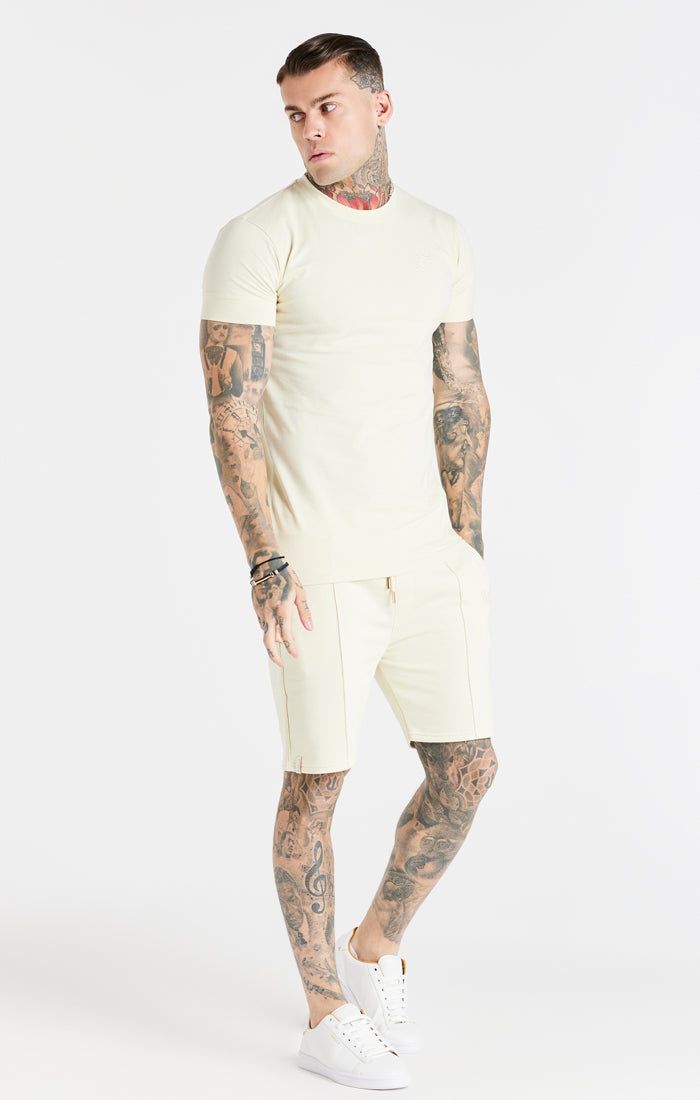 Ecru Smart Muscle Fit T-Shirt sold by Siksilk product image thumbnail 5