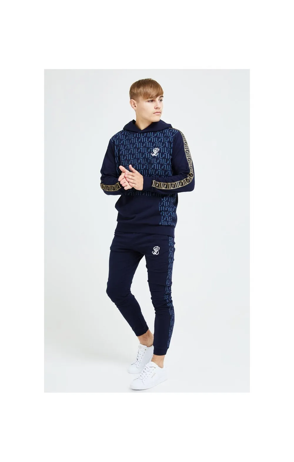 Illusive London Elite Overhead Hoodie - Navy sold by Siksilk product image thumbnail 4