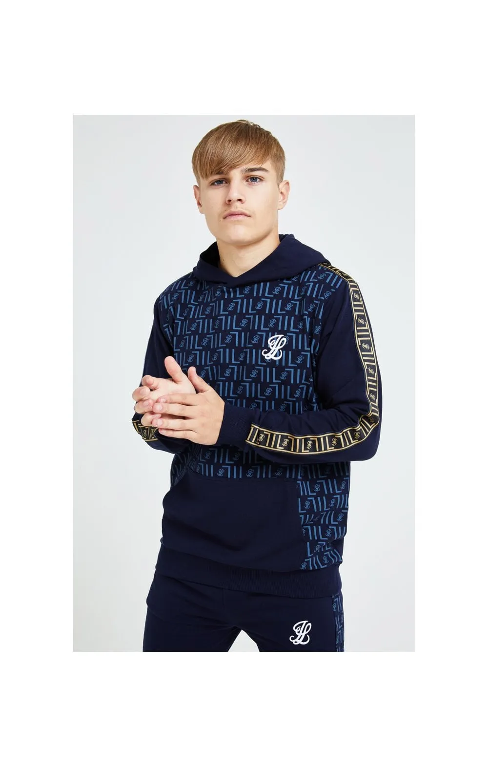 Illusive London Elite Overhead Hoodie - Navy sold by Siksilk