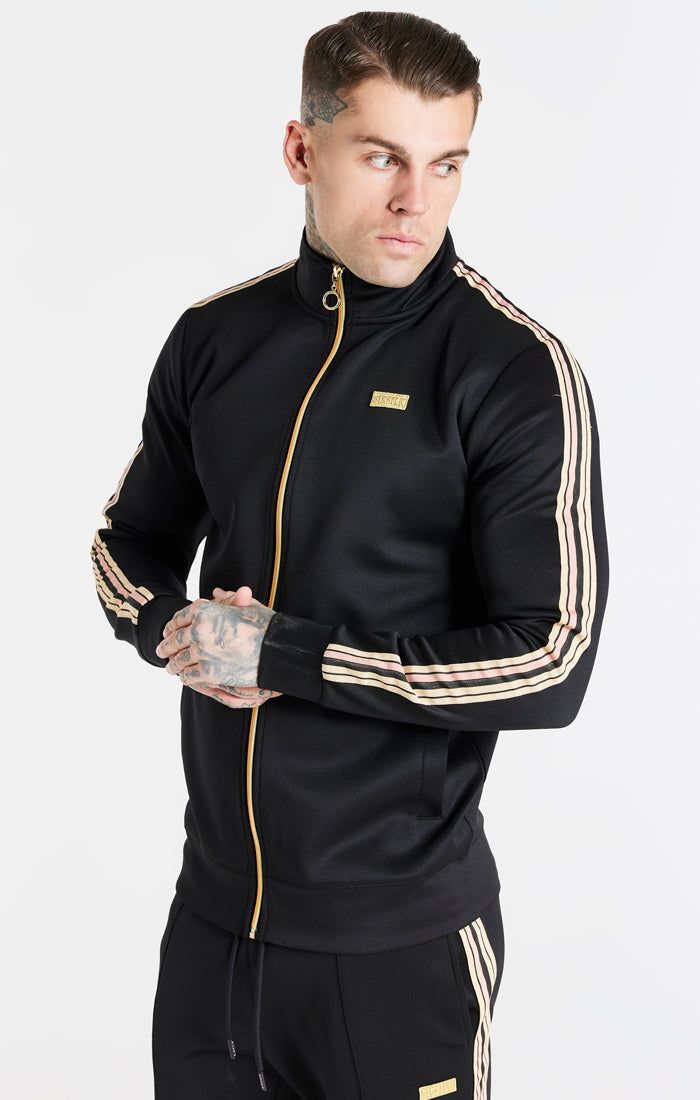 Black Funnel Zip Through sold by Siksilk
