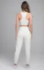 SikSilk Woven Badge Racerback Bralette - White sold by Siksilk