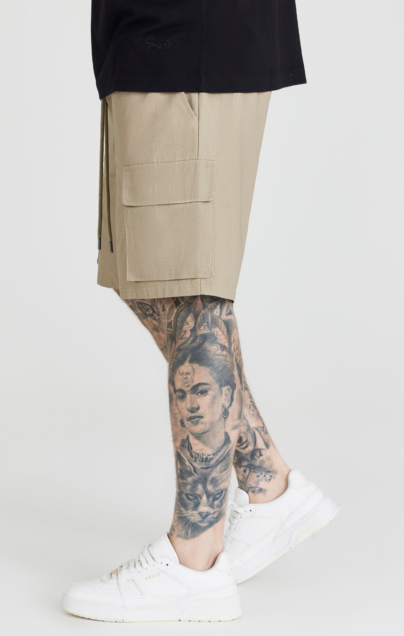 Beige Ripstop Cargo Short sold by Siksilk product image thumbnail 2