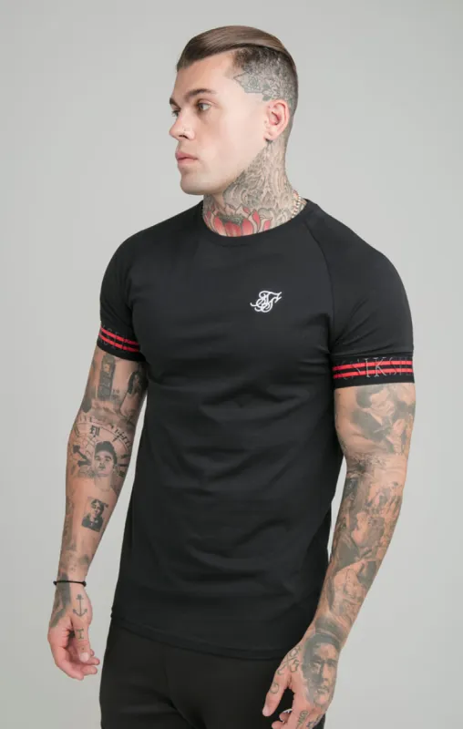 Black Elastic Cuff T-Shirt sold by Siksilk
