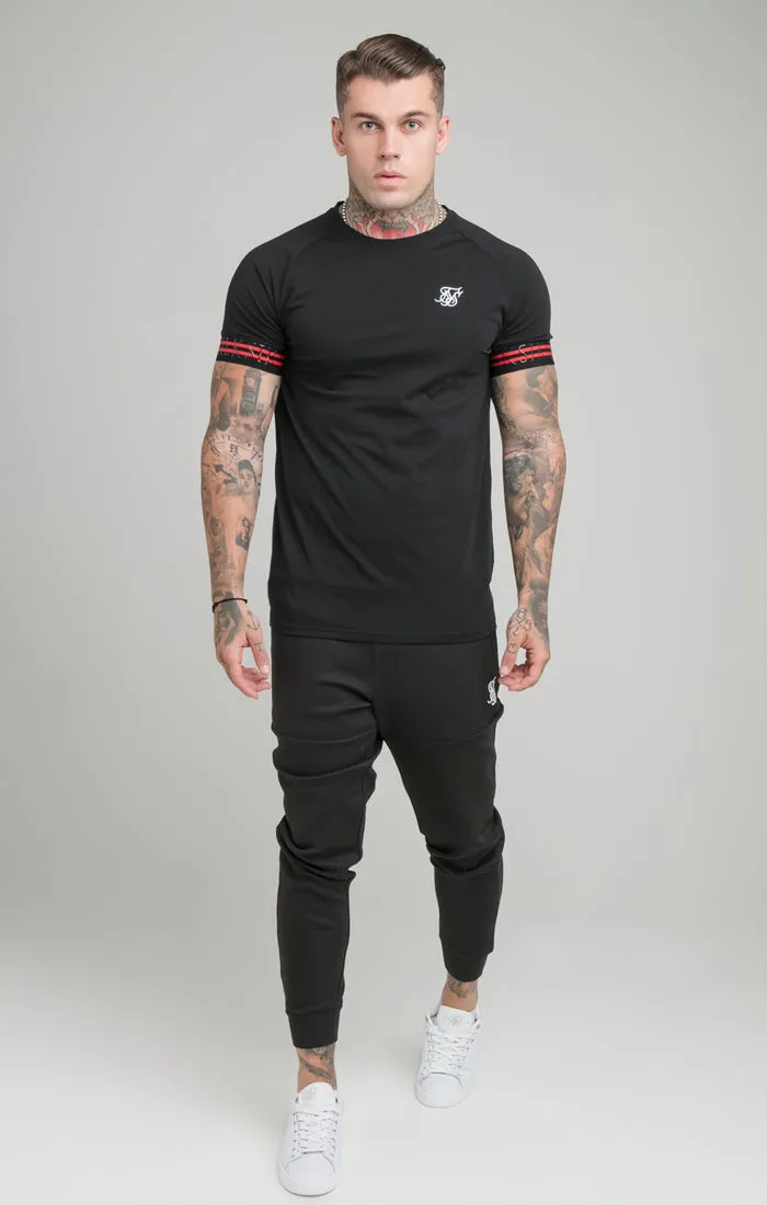 Black Elastic Cuff T-Shirt sold by Siksilk product image thumbnail 3