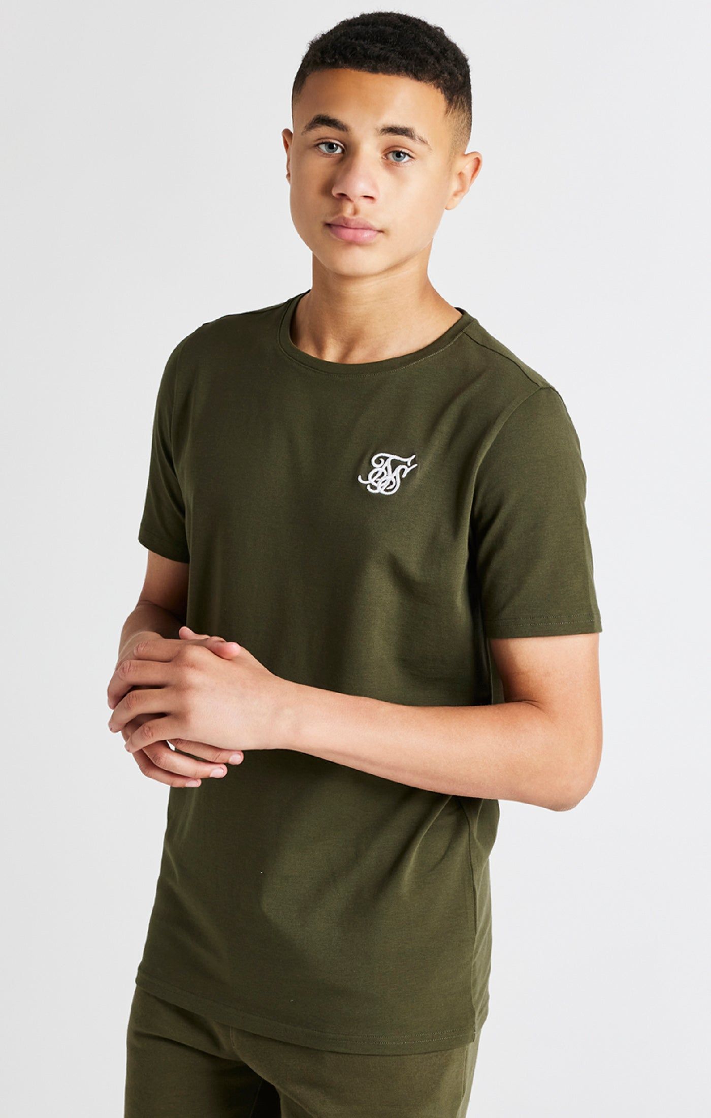 Boys Khaki Short Sleeve T-Shirt sold by Siksilk