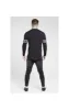 SikSilk L/S Branded Gym Tee – Black sold by Siksilk