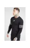 SikSilk L/S Branded Gym Tee – Black sold by Siksilk