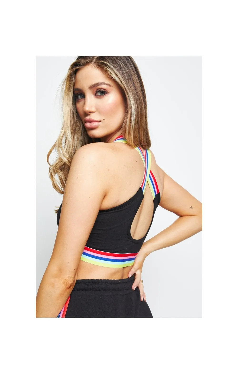 SikSilk Spectrum Tape Bralette - Black sold by Siksilk product image thumbnail 2