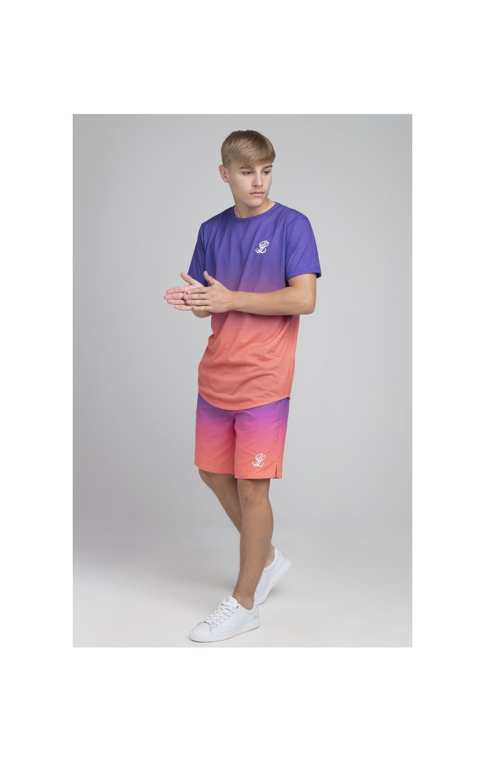 Boys Illusive Purple Fade T-Shirt sold by Siksilk product image thumbnail 5
