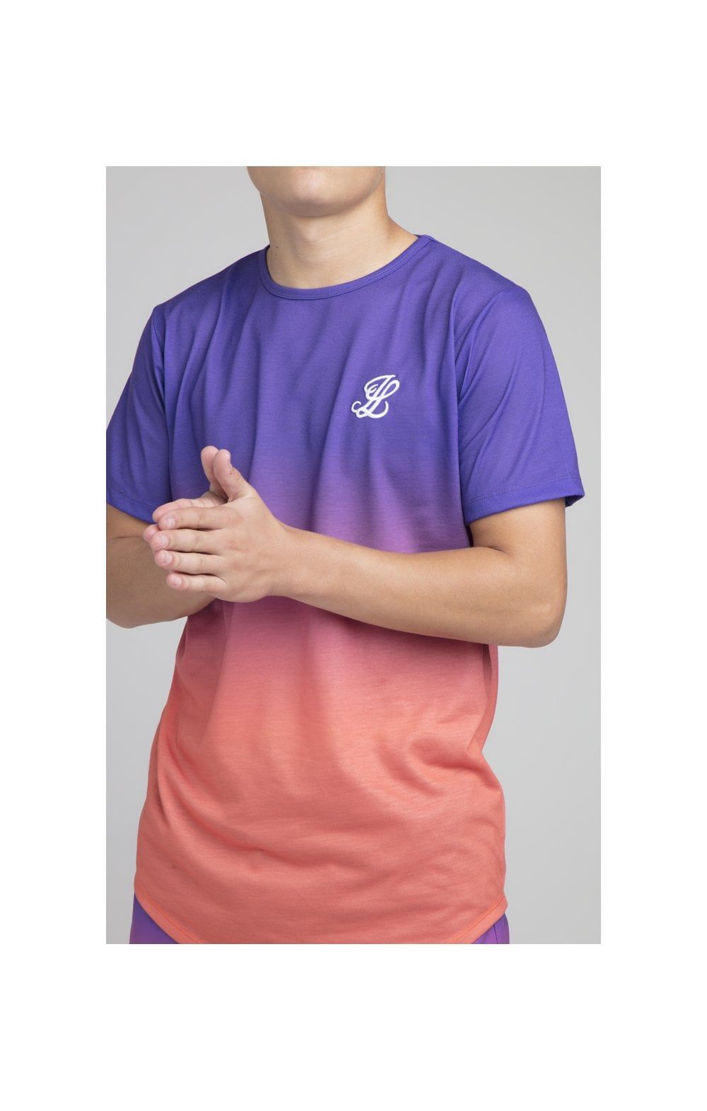 Boys Illusive Purple Fade T-Shirt sold by Siksilk product image thumbnail 2