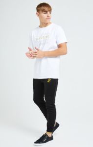 Illusive London Sovereign Tee - White & Gold sold by Siksilk