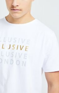 Illusive London Sovereign Tee - White & Gold sold by Siksilk