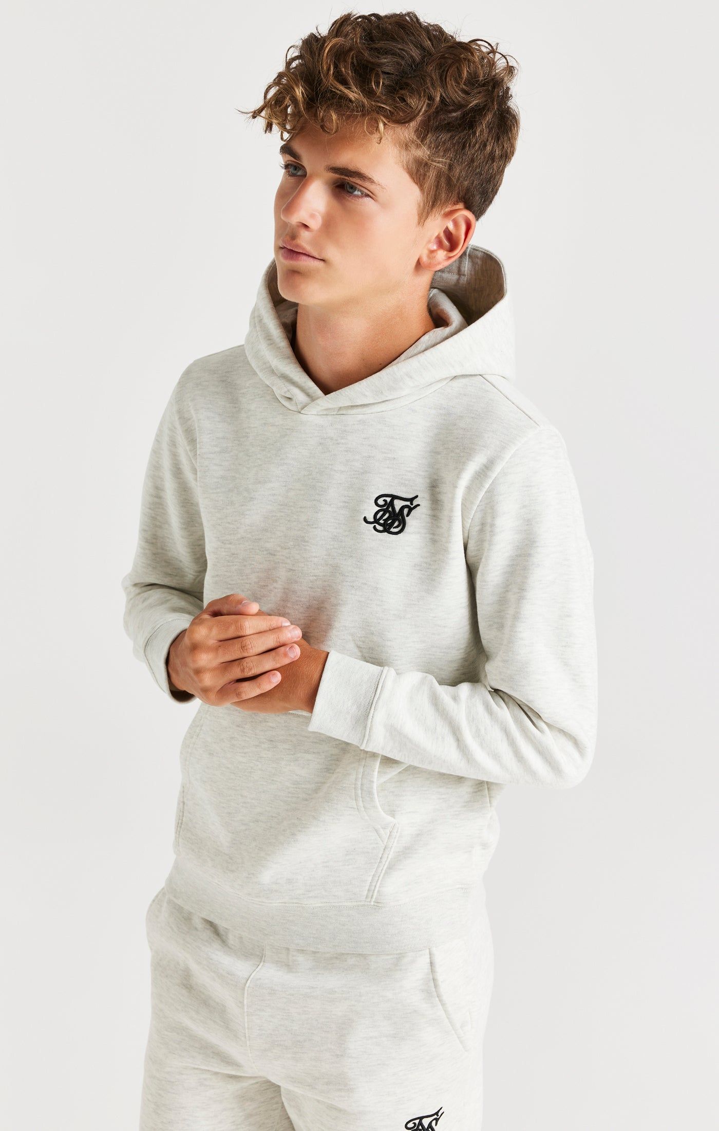 SikSilk Overhead Hoodie - Snow Marl sold by Siksilk