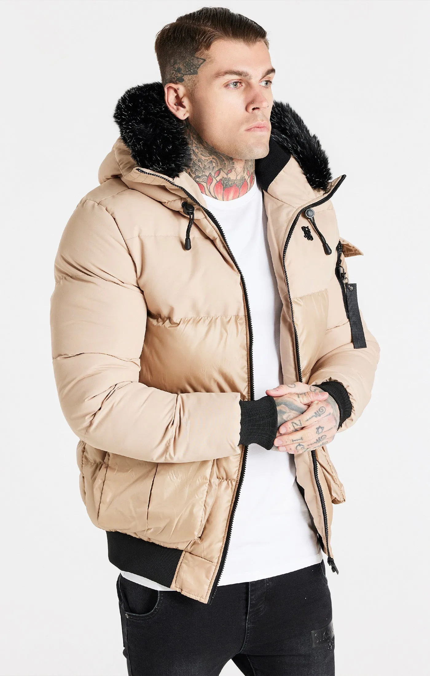 SikSilk Distance Jacket - Champagne Beige sold by Siksilk
