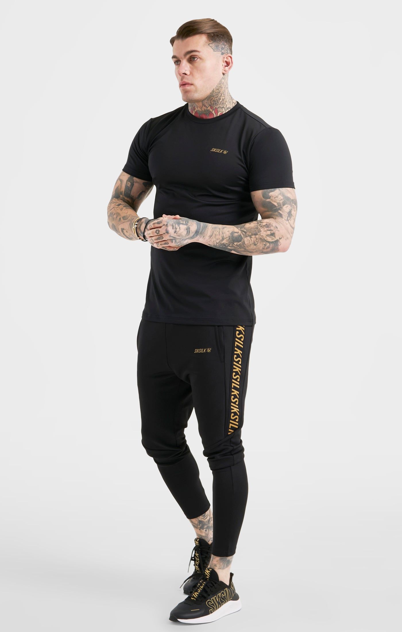 Black Sports Poly T-Shirt sold by Siksilk product image thumbnail 3