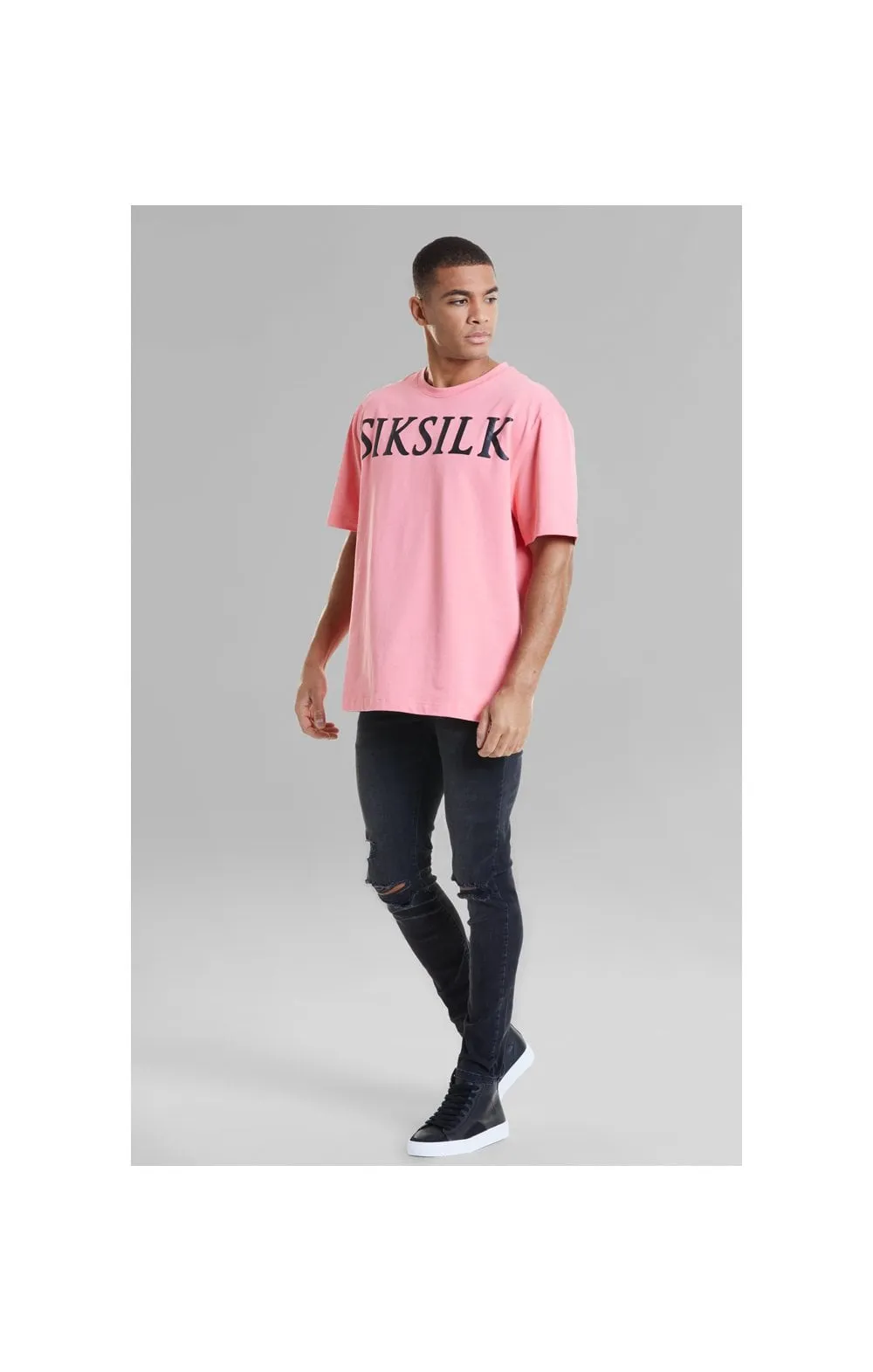 Pink Relaxed Fit T-Shirt sold by Siksilk product image thumbnail 4