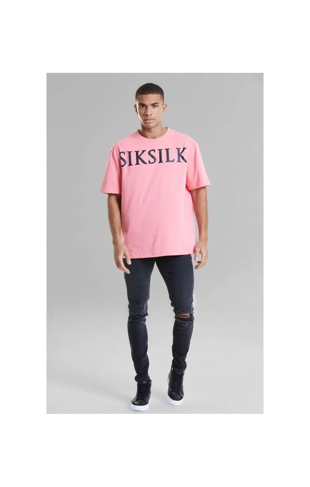 Pink Relaxed Fit T-Shirt sold by Siksilk product image thumbnail 5