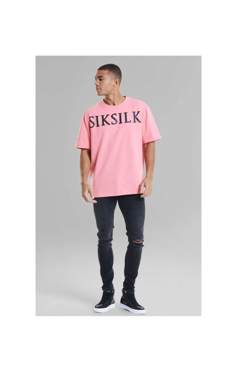 Pink Relaxed Fit T-Shirt sold by Siksilk product image thumbnail 3