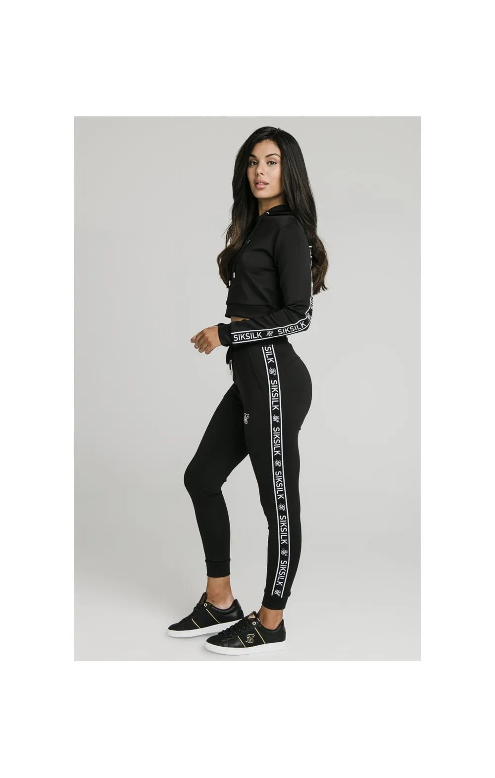 SikSilk Arc Tech Cropped Track Top - Black sold by Siksilk product image thumbnail 4
