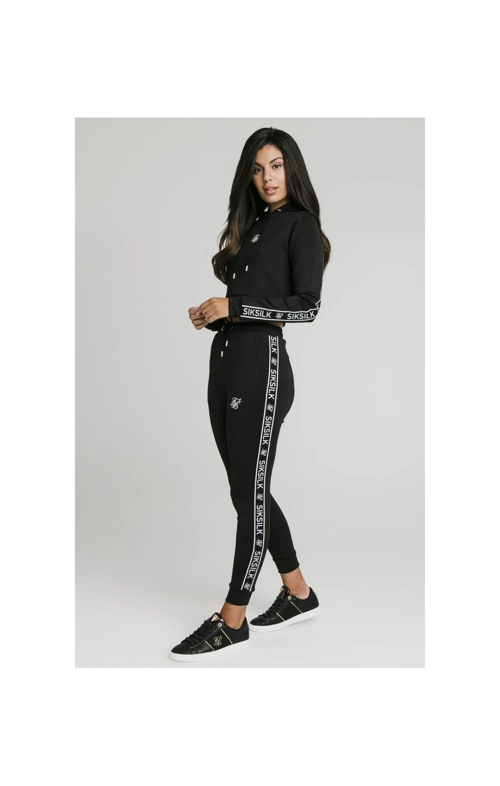 SikSilk Arc Tech Cropped Track Top - Black sold by Siksilk product image thumbnail 5