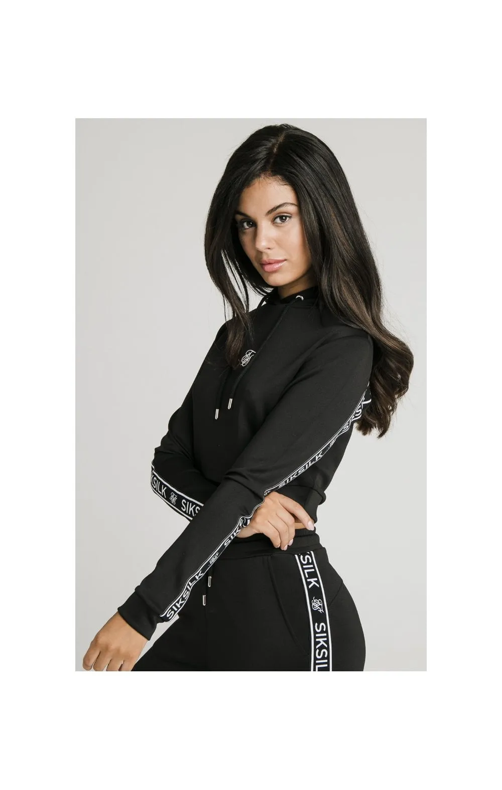 SikSilk Arc Tech Cropped Track Top - Black sold by Siksilk product image thumbnail 2