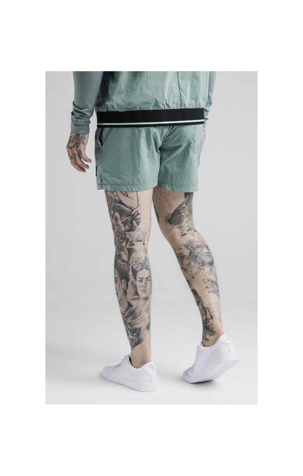SikSilk Adapt Crushed Nylon Swim Shorts - Pacific sold by Siksilk product image thumbnail 2