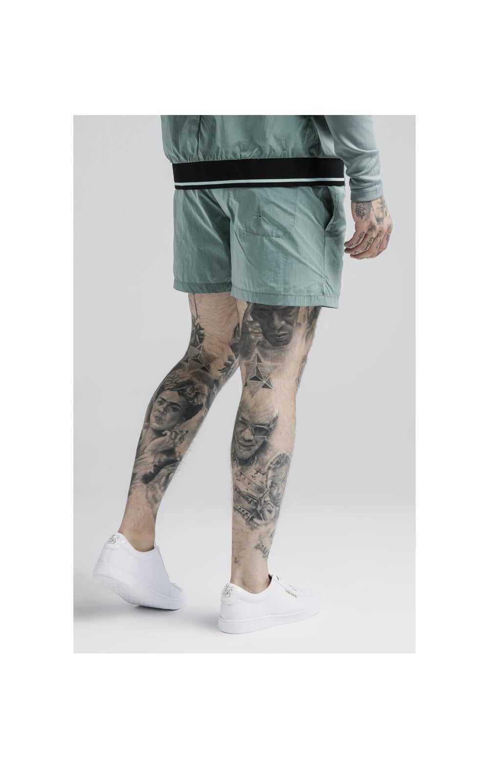 SikSilk Adapt Crushed Nylon Swim Shorts - Pacific sold by Siksilk product image thumbnail 3