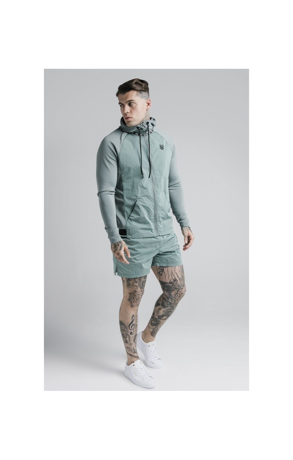 SikSilk Adapt Crushed Nylon Swim Shorts - Pacific sold by Siksilk product image thumbnail 7