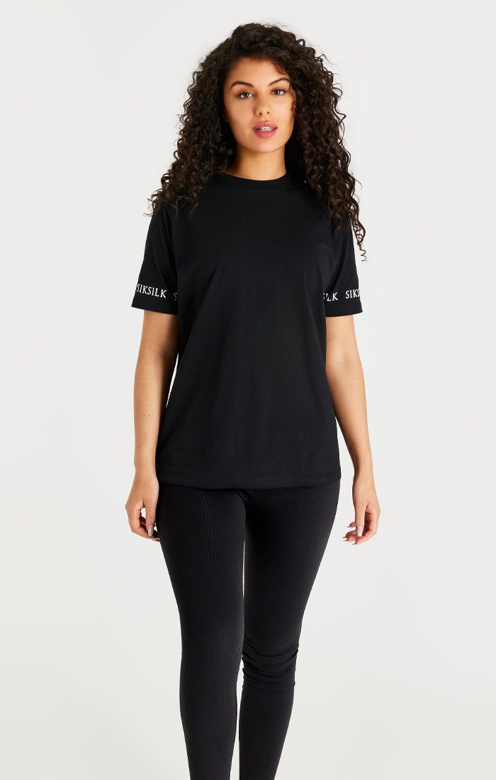 Black Oversize T-Shirt sold by Siksilk