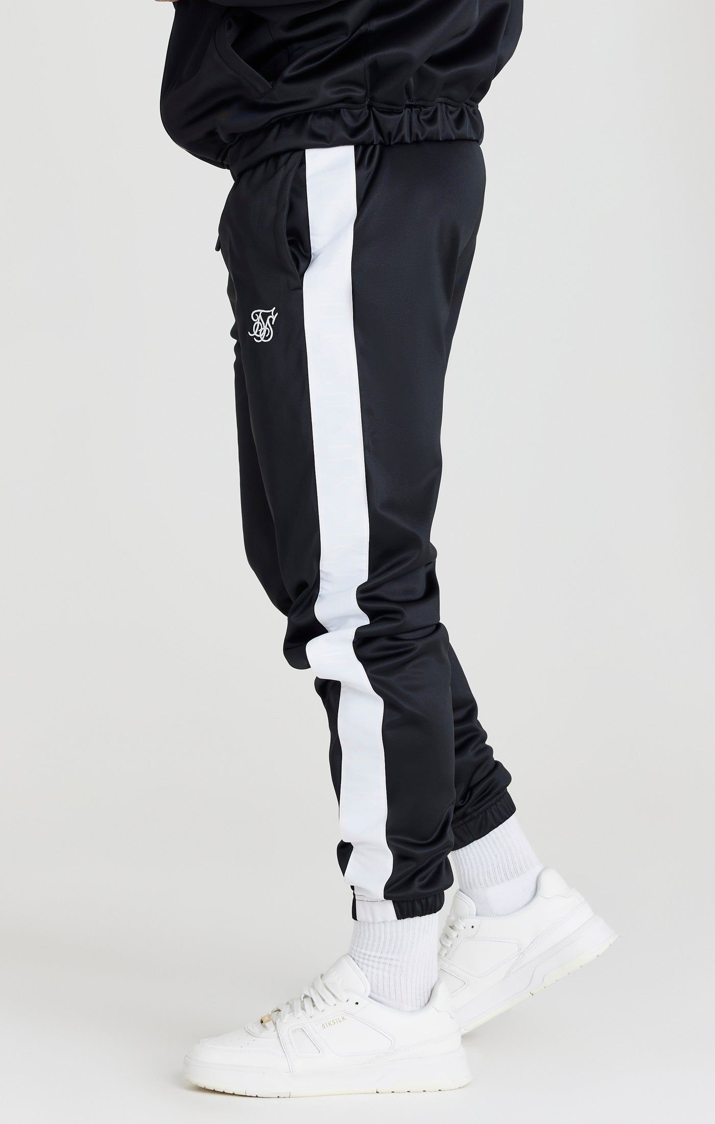 Black Tape Thru Track Pant sold by Siksilk product image thumbnail 2