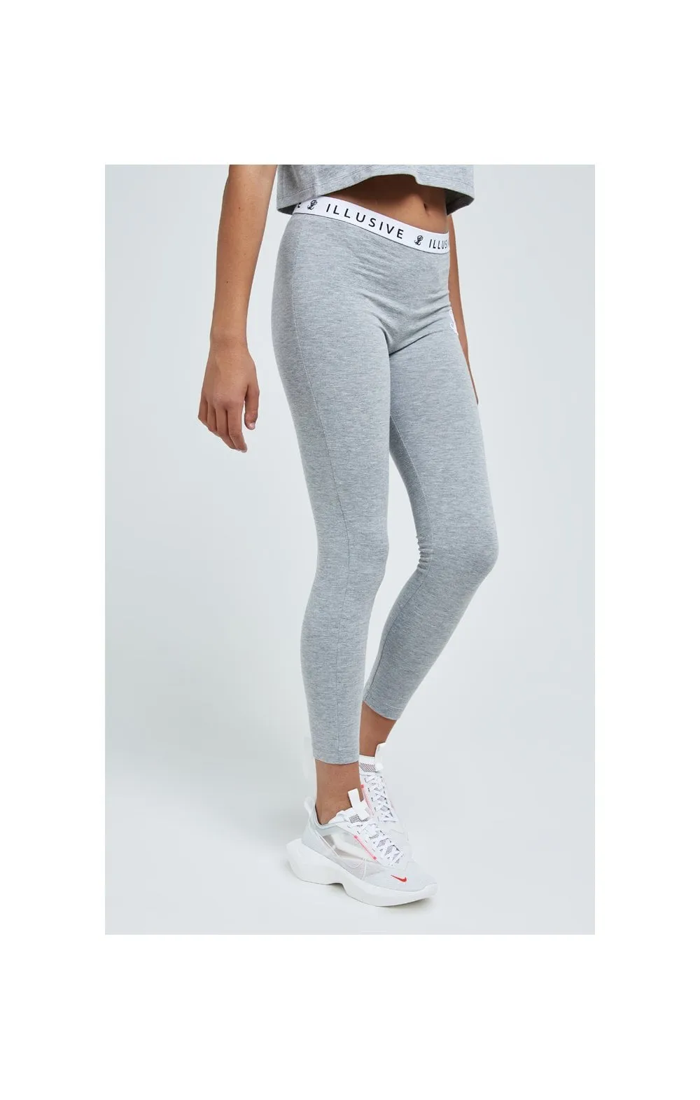 Illusive London Core Leggings - Grey Marl sold by Siksilk product image thumbnail 3