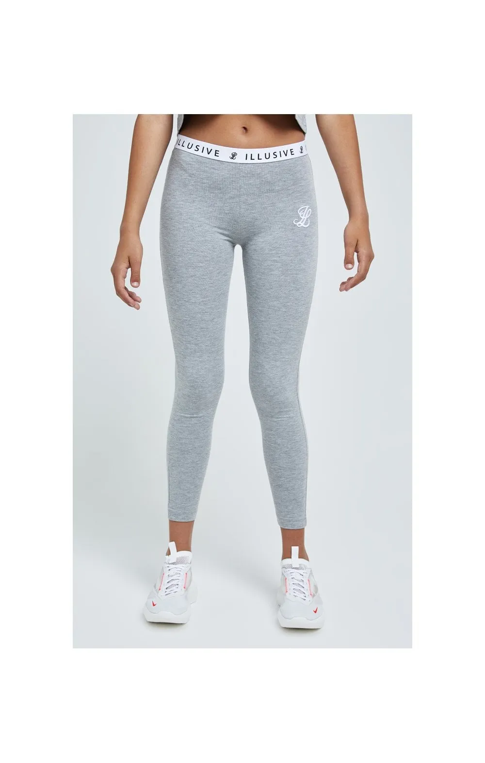 Illusive London Core Leggings - Grey Marl sold by Siksilk