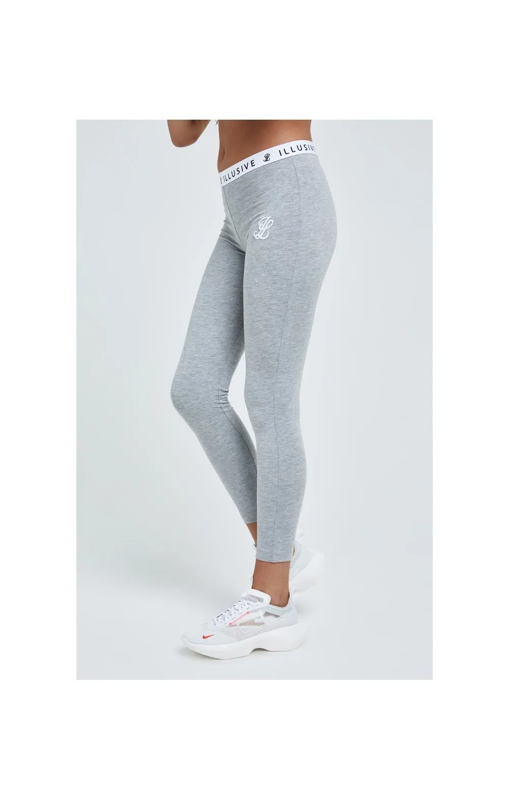 Illusive London Core Leggings - Grey Marl sold by Siksilk product image thumbnail 2