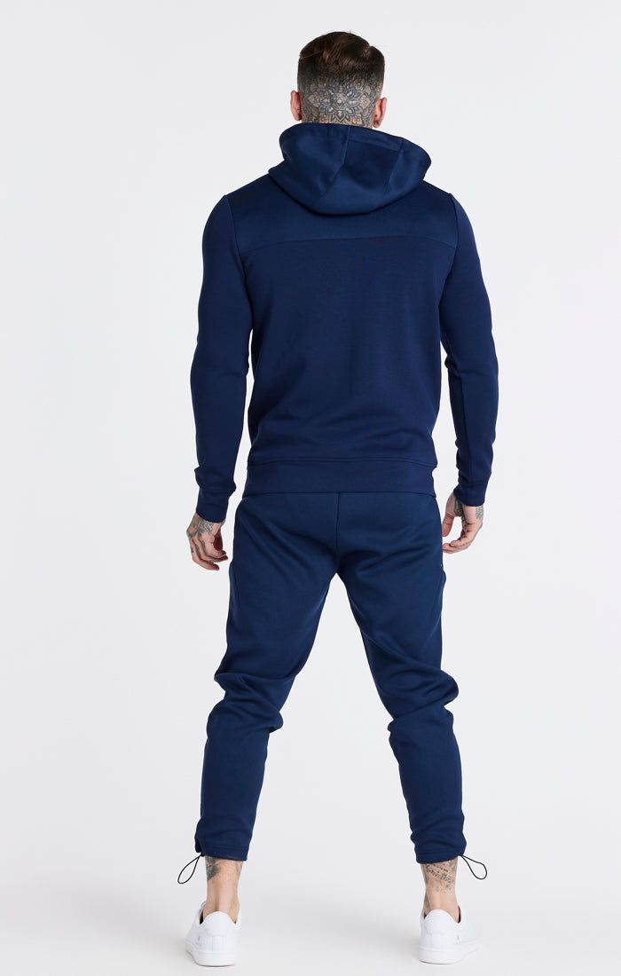 Navy Covert Fade Half Zip Hoodie sold by Siksilk product image thumbnail 5