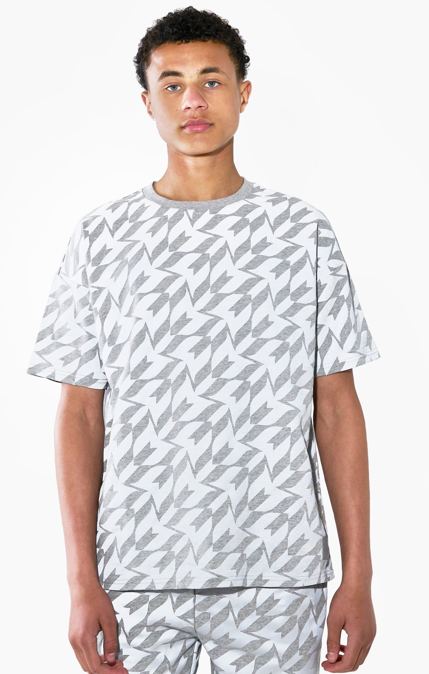 Messi x SikSilk Silver Print Tee - Grey Marl sold by Siksilk product image thumbnail 6