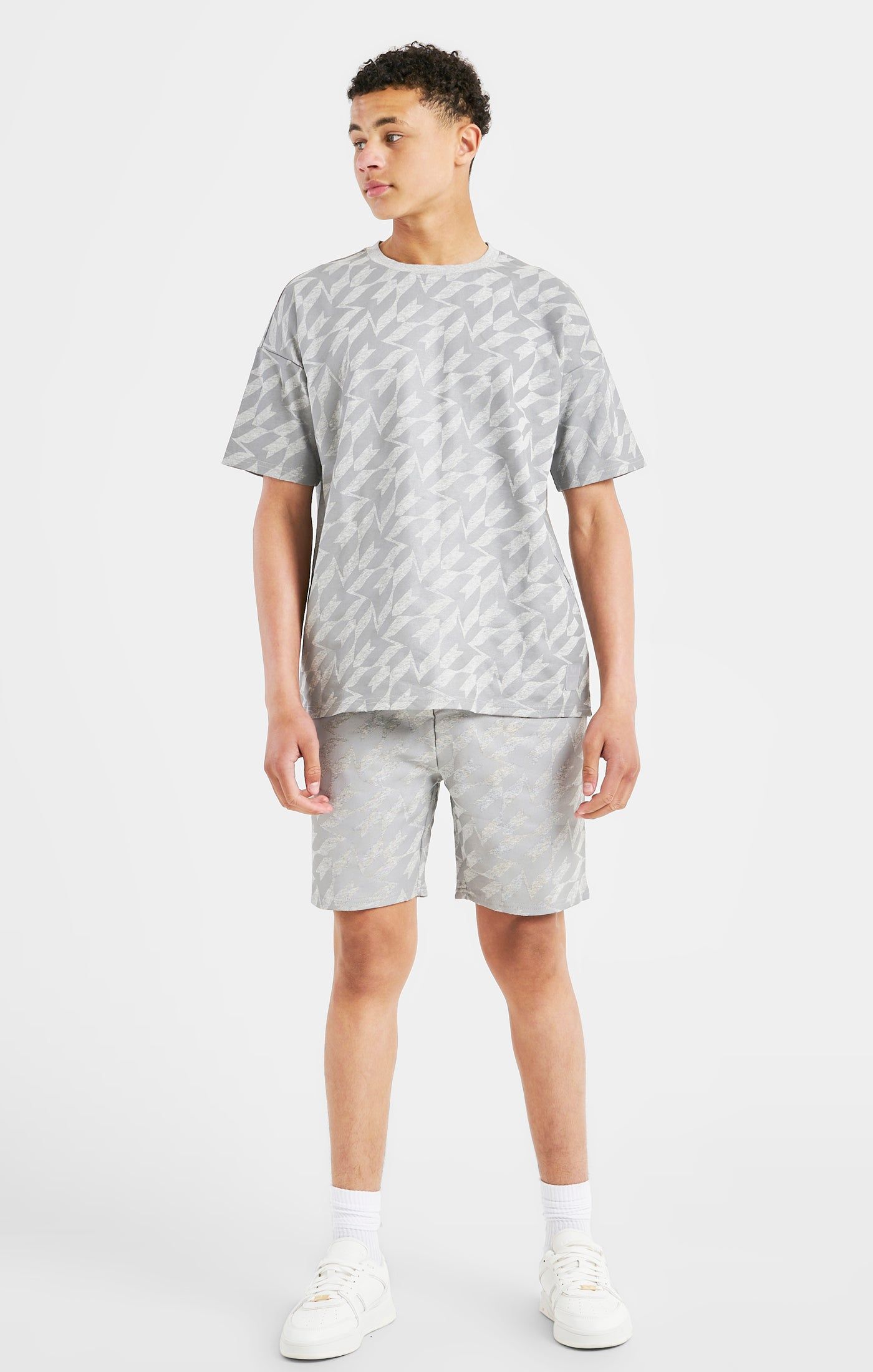 Messi x SikSilk Silver Print Tee - Grey Marl sold by Siksilk product image thumbnail 3