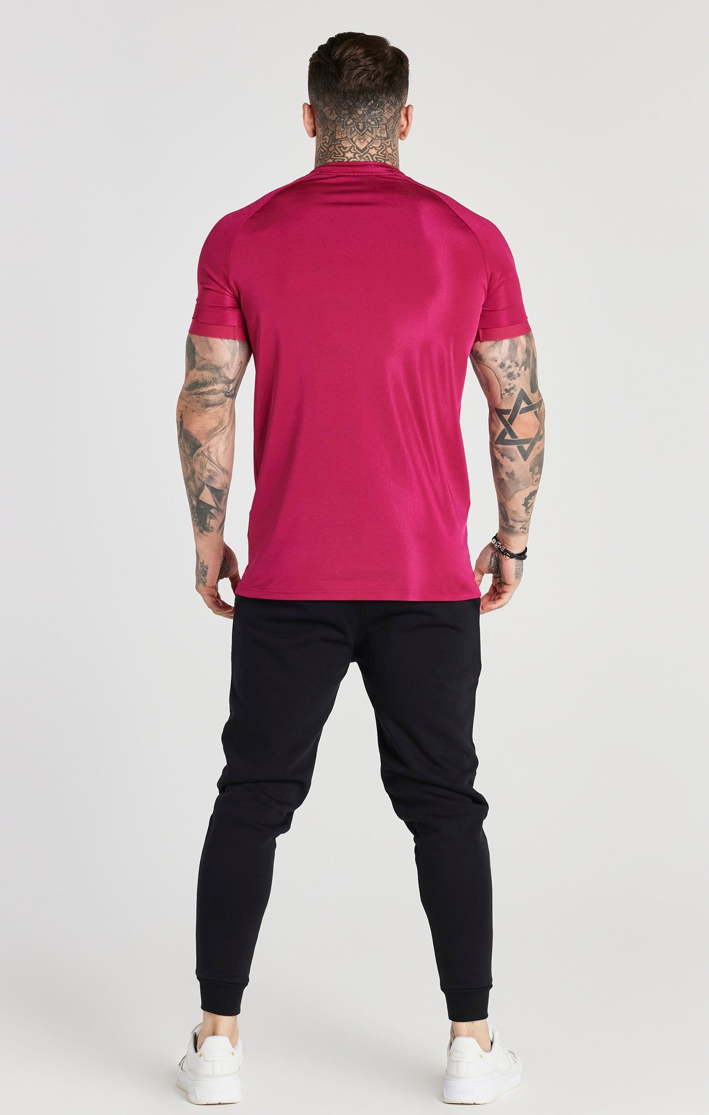 Pink Stretch Sports T-Shirt sold by Siksilk product image thumbnail 4