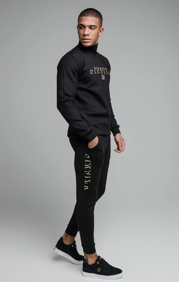 SikSilk Division Crew Neck Sweater - Black sold by Siksilk product image thumbnail 3