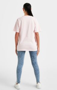 Pink Embroidered Boyfriend T-Shirt sold by Siksilk