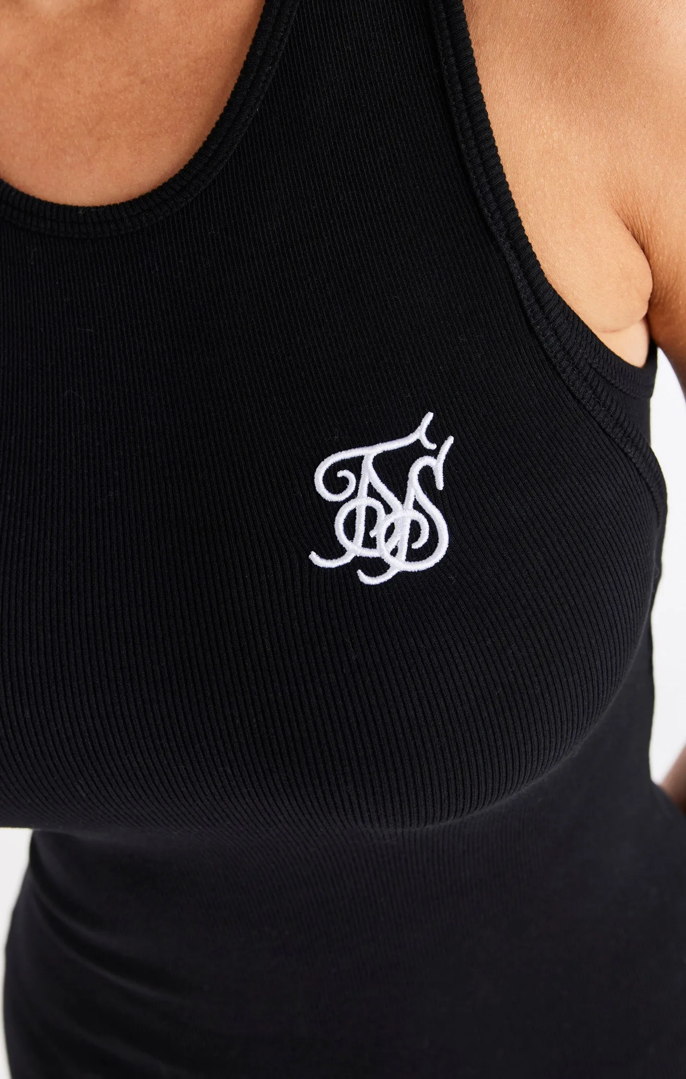 Black Ribbed Cut Out Dress sold by Siksilk product image thumbnail 2