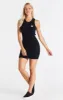 Black Ribbed Cut Out Dress sold by Siksilk
