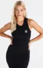 Black Ribbed Cut Out Dress sold by Siksilk