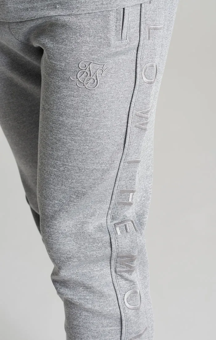 Boys Grey Marl Panelled Jogger sold by Siksilk product image thumbnail 4